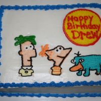 Phineas And Ferb Sheetcake